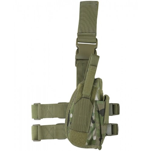 Tactical Leg Holster (ATP), Manufactured by Kombat UK, this tactical leg holster is constructed out of durable 600D Tac-Poly to keep your sidearm secure and ready for action